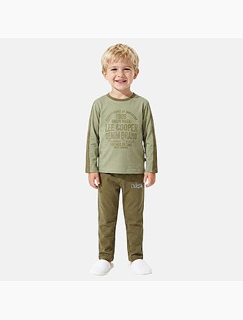 Lee cooper - pyjama imprimé manches longues, col rond