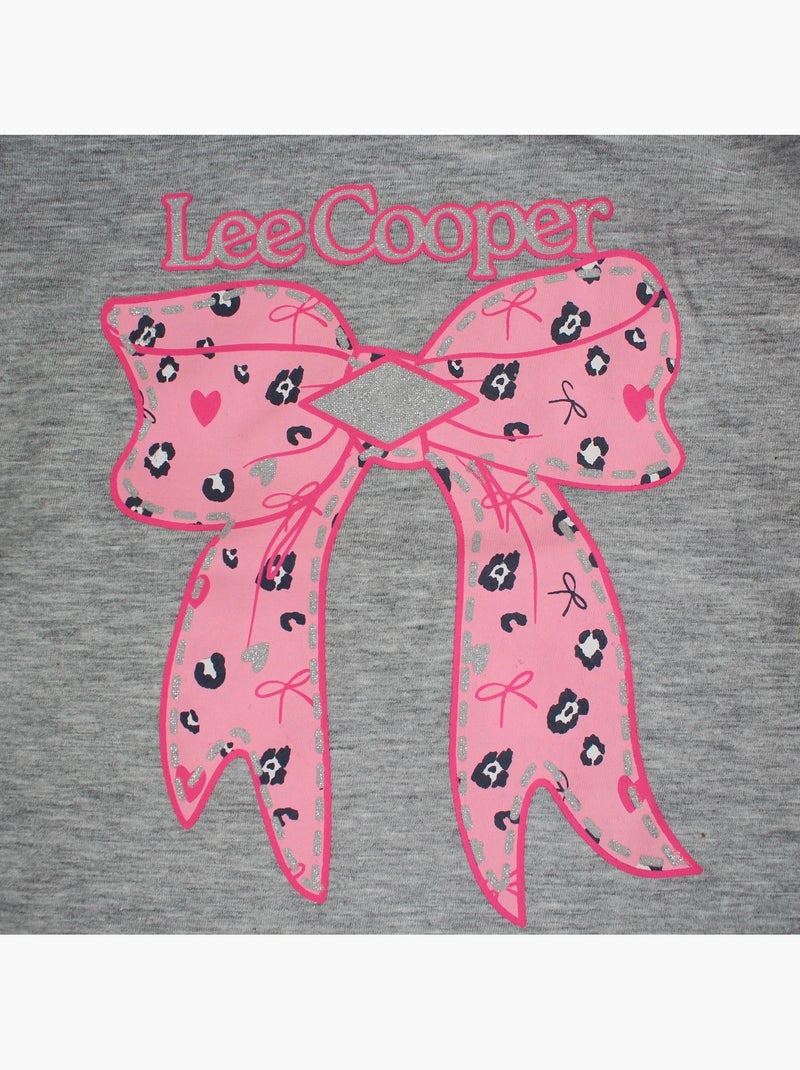 Lee cooper - pyjama imprimé nœuds, col rond et manches longues Gris - Kiabi