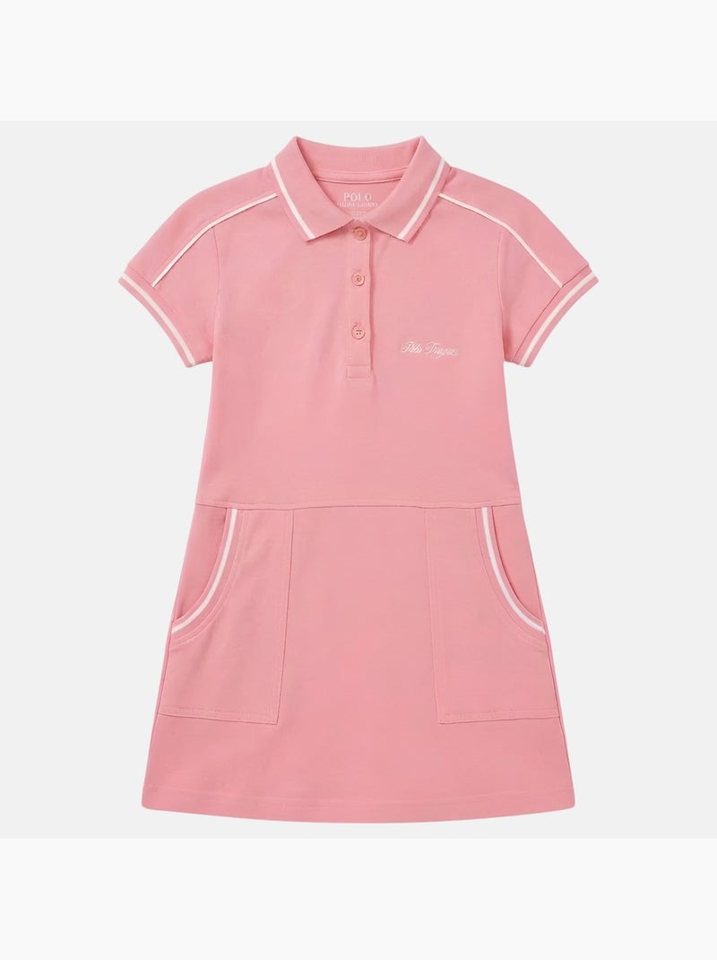 Lee Cooper - Robe fille style polo manches courtes Rose - Kiabi