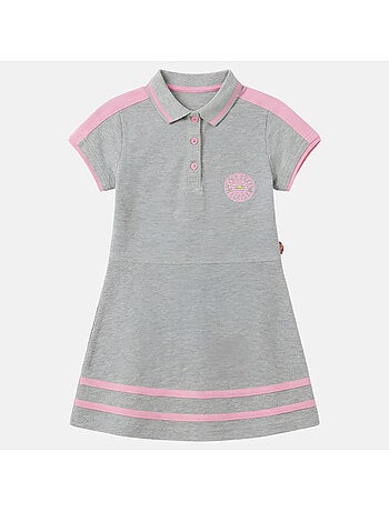Lee cooper - robe polo manches courtes, patte boutonnée