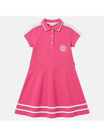 Lee cooper - robe polo manches courtes, patte boutonnée