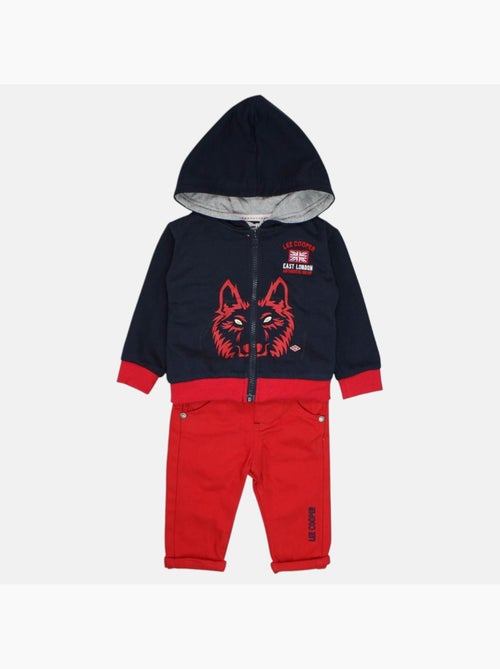 Lee Cooper - Set baby jas met capuchon en broek - Kiabi