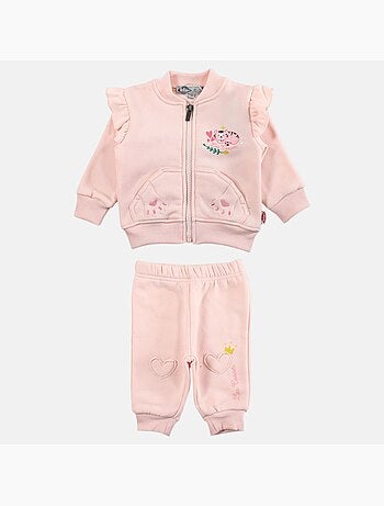 Lee Cooper - Set baby meisje jas en joggingbroek