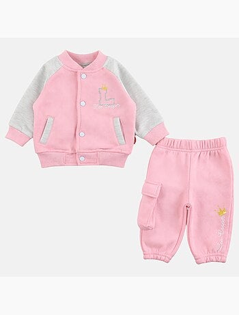Lee Cooper - Set baby meisje jas en joggingbroek