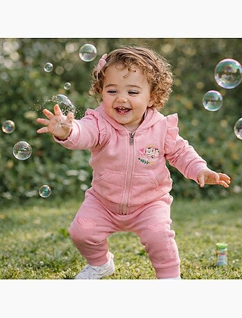 Lee Cooper - Set baby meisje jas en joggingbroek