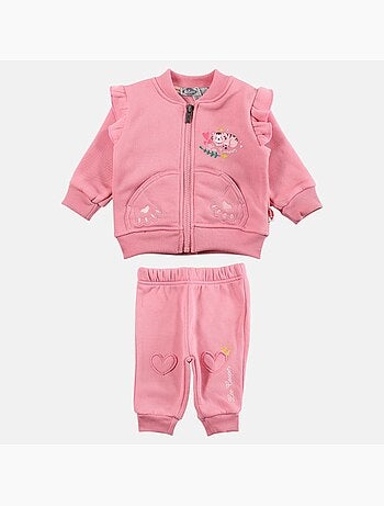 Lee Cooper - Set baby meisje jas en joggingbroek