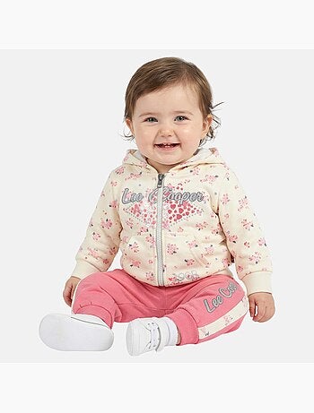 Lee Cooper - Set baby meisje jas met capuchon en joggingbroek