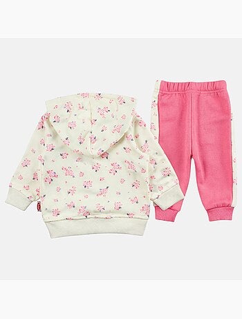 Lee Cooper - Set baby meisje jas met capuchon en joggingbroek