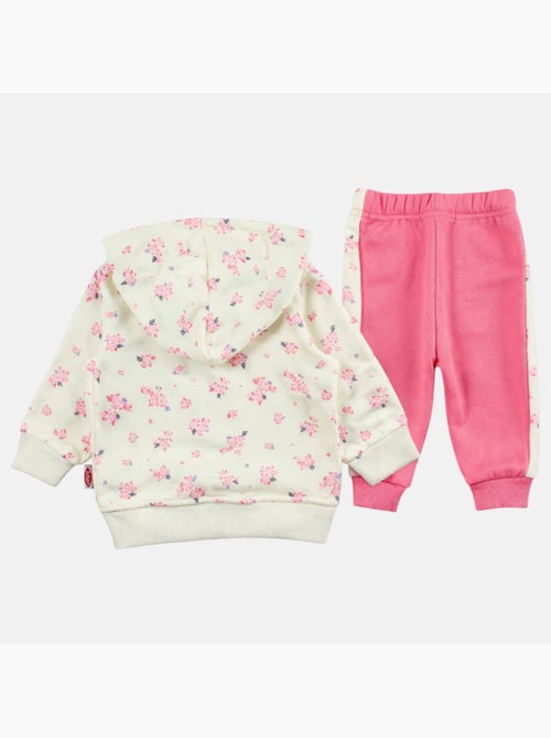 Lee Cooper - Set baby meisje jas met capuchon en joggingbroek - Kiabi