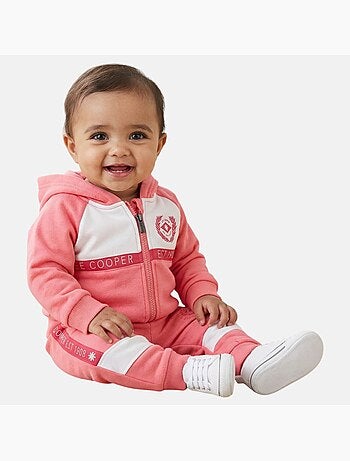 Lee Cooper - Set baby meisje jas met capuchon en joggingbroek