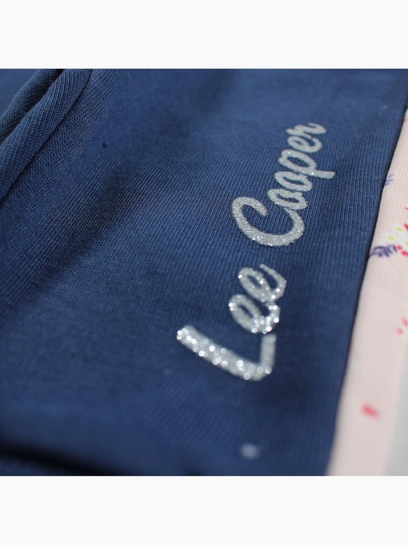 Lee Cooper - Set baby meisje jas met capuchon en joggingbroek Roze - Kiabi