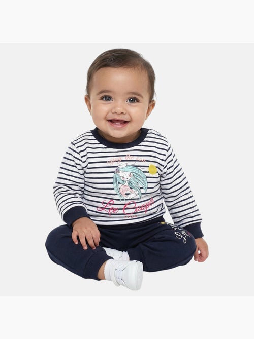 Lee Cooper - Set baby meisje sweater en joggingbroek - Kiabi