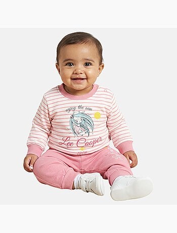 Lee Cooper - Set baby meisje sweater en joggingbroek
