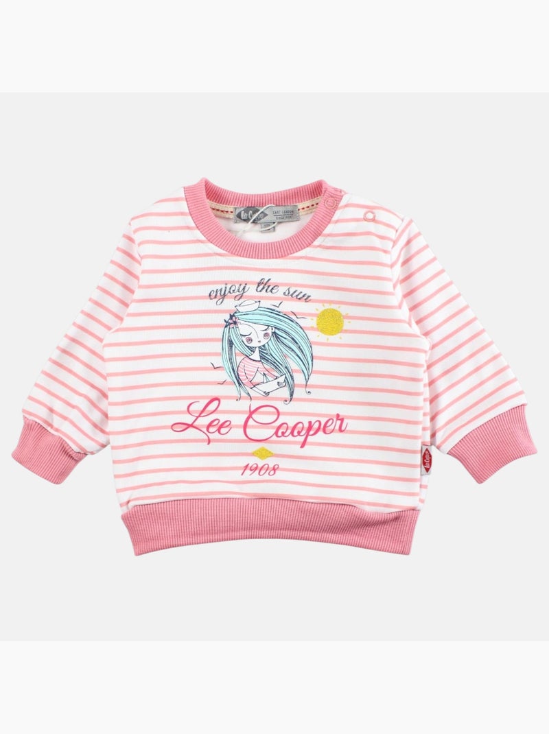 Lee Cooper - Set baby meisje sweater en joggingbroek Roze - Kiabi
