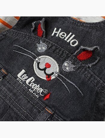 Lee Cooper - Set baby polo lange mouwen met tuinbroek