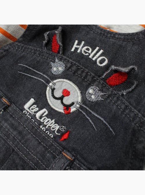 Lee Cooper - Set baby polo lange mouwen met tuinbroek - Kiabi