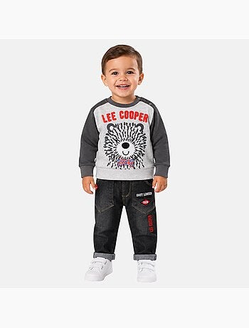Lee Cooper - Set baby sweater en broek bedrukt