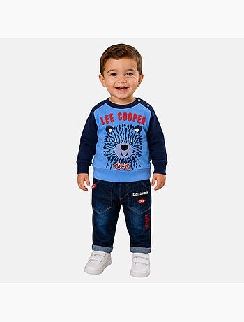 Lee Cooper - Set baby sweater en broek bedrukt