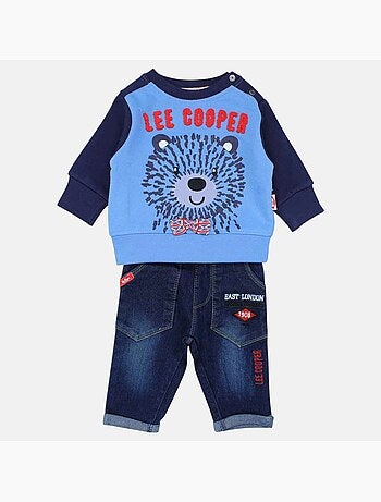 Lee Cooper - Set baby sweater en broek bedrukt