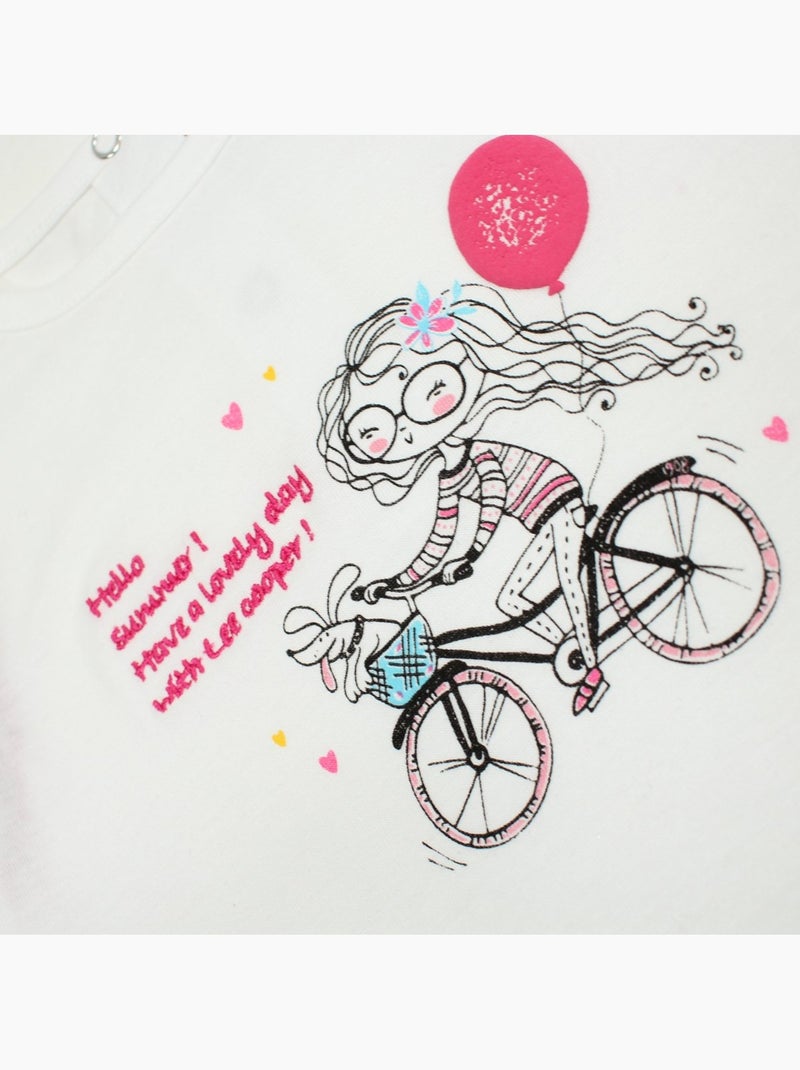 Lee Cooper - Set baby T-shirt en short Fuchsia roze - Kiabi