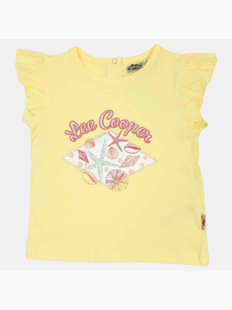 Lee Cooper - Set baby T-shirt en short Geel - Kiabi