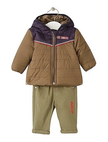Lee Cooper - Set baby T-shirt lange mouwen met jas en broek