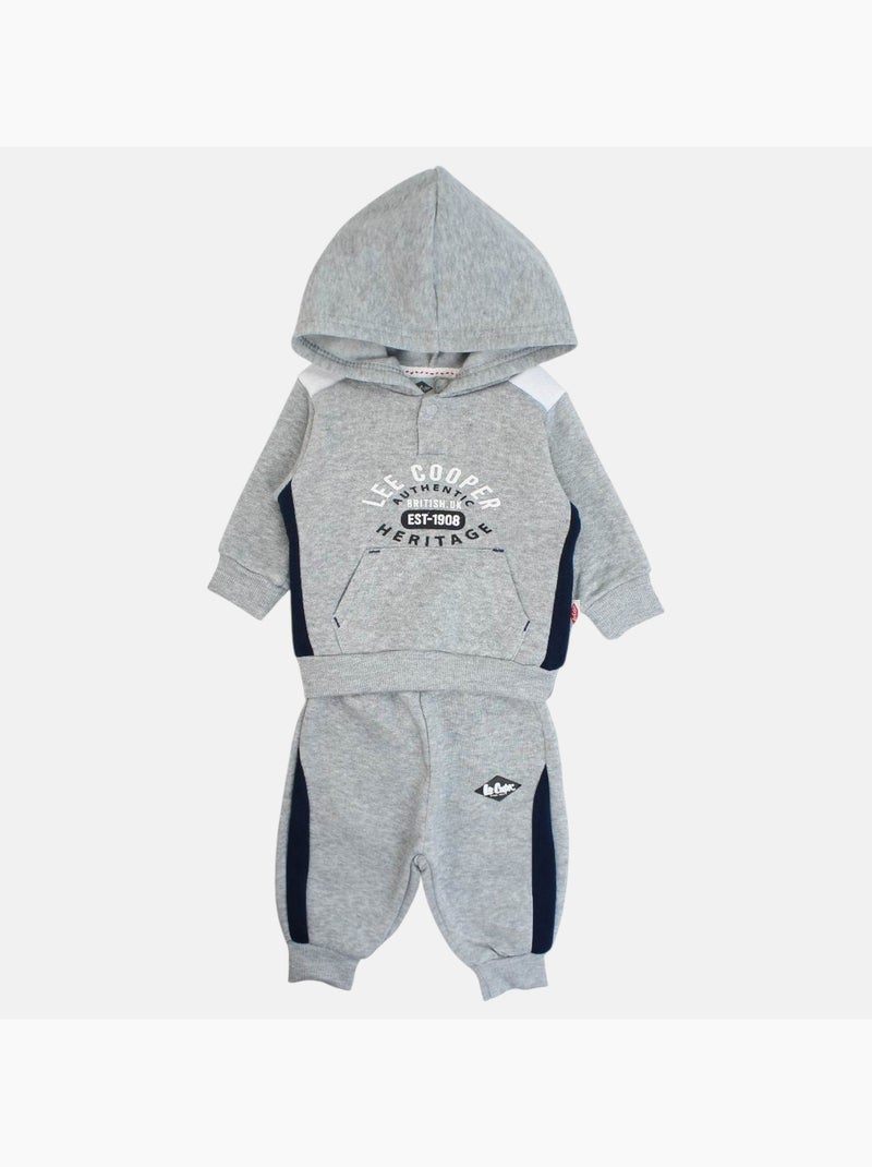 Lee Cooper - Set hoodie en joggingbroek baby Grijs - Kiabi