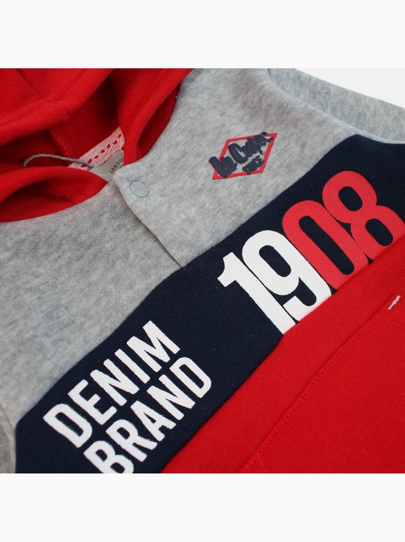 Lee Cooper - Set hoodie en joggingbroek baby Rood - Kiabi