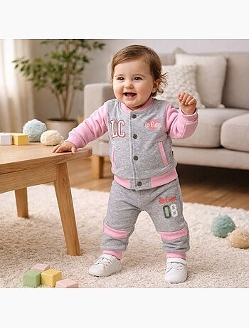 Lee Cooper - Set jas en joggingbroek baby meisje