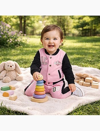 Lee Cooper - Set jas en joggingbroek baby meisje