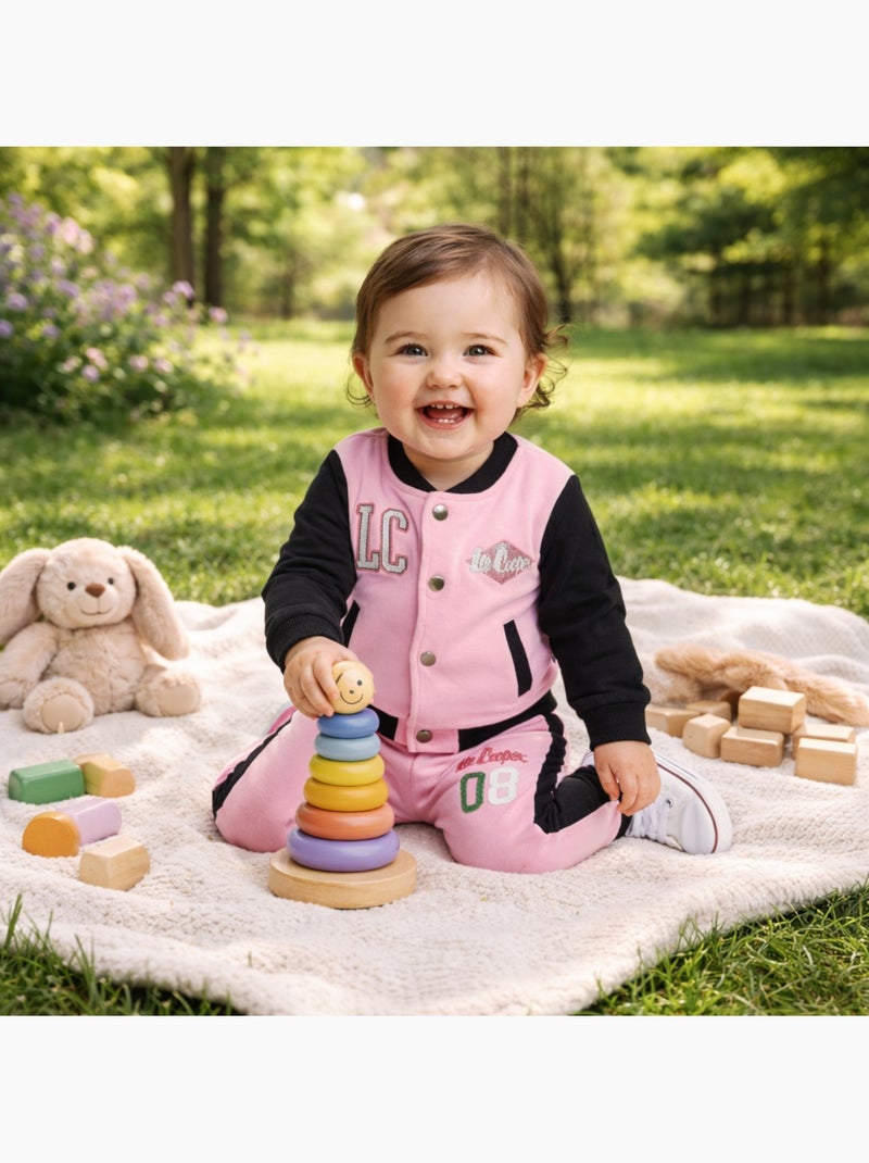 Lee Cooper - Set jas en joggingbroek baby meisje Roze - Kiabi