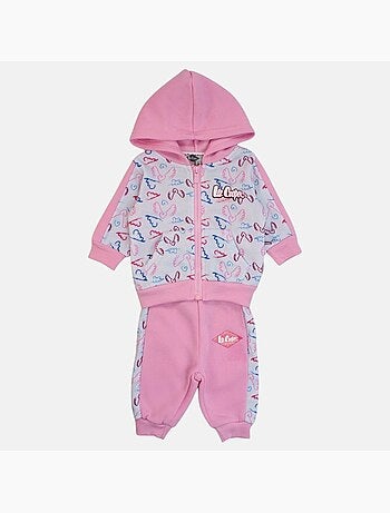 Lee Cooper - Set jas met capuchon en joggingbroek baby meisje