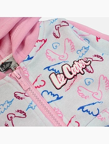 Lee Cooper - Set jas met capuchon en joggingbroek baby meisje