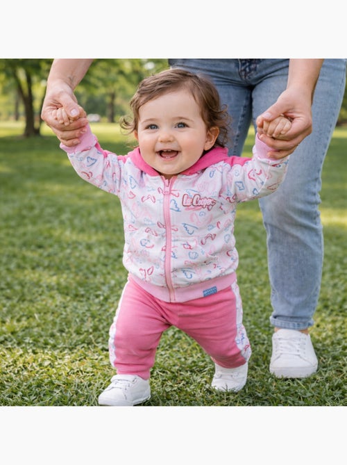 Lee Cooper - Set jas met capuchon en joggingbroek baby meisje - Kiabi