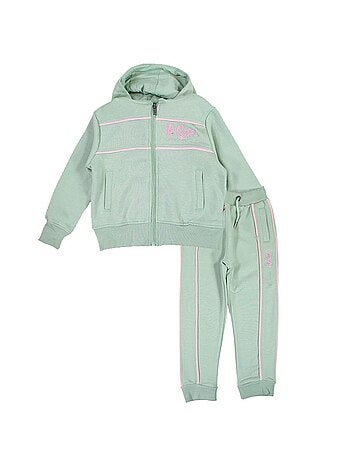 Lee Cooper - Set meisje jas met capuchon en joggingbroek