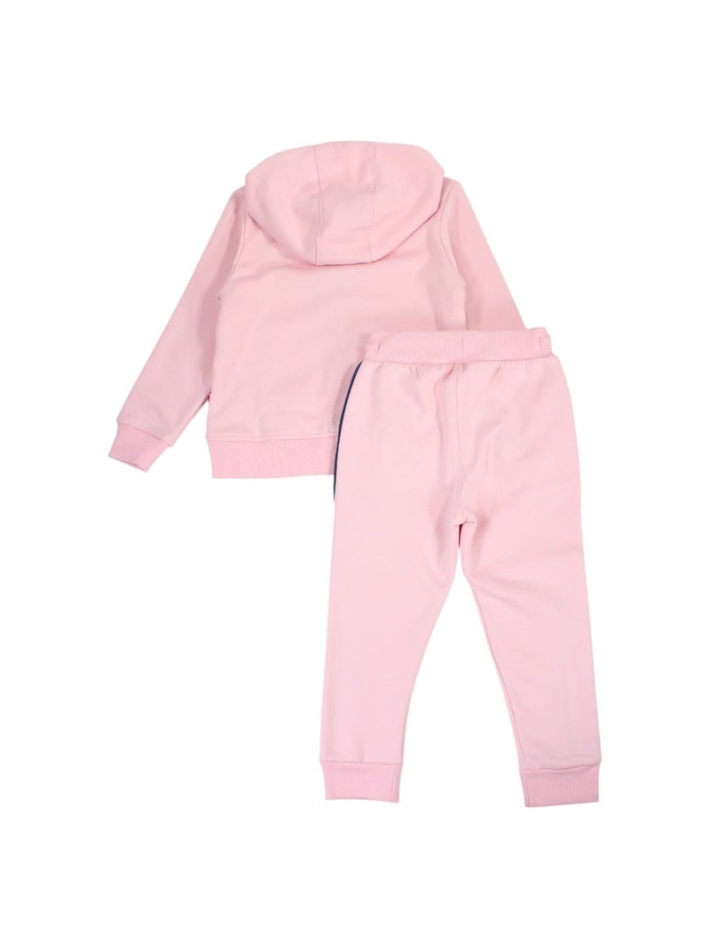 Lee Cooper - Set meisje jas met capuchon en joggingbroek Roze - Kiabi