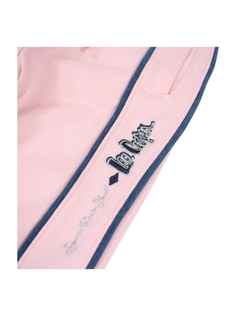 Lee Cooper - Set meisje jas met capuchon en joggingbroek Roze - Kiabi