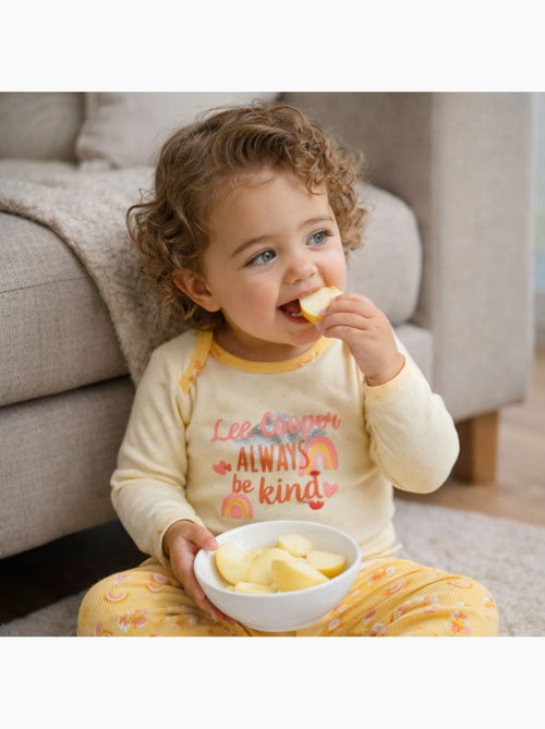 Lee Cooper - Set romper met T-shirt lange mouwen en legging baby - Kiabi