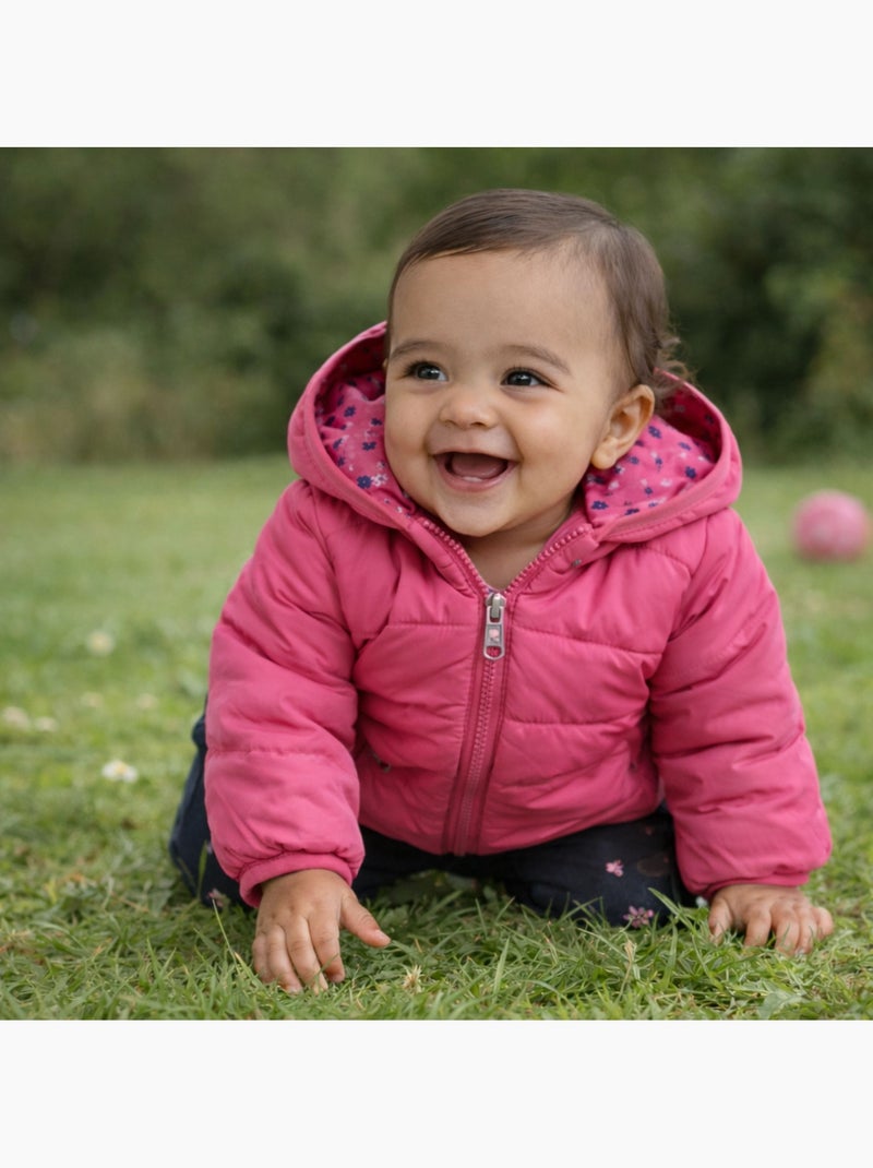 Lee Cooper - Set T-shirt en broek met hoodie vest baby Fuchsia roze - Kiabi