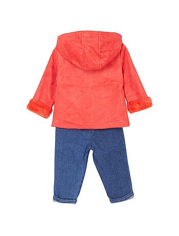 Lee Cooper - Set T-shirt en broek met hoodie vest baby