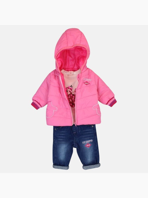 Lee Cooper - Set T-shirt en broek met hoodie vest baby - Kiabi