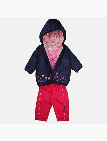 Lee Cooper - Set T-shirt en broek met hoodie vest baby