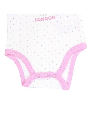 Lee Cooper - Set van 2 baby meisje rompers met stippen