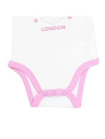 Lee Cooper - Set van 2 baby meisje rompers met stippen