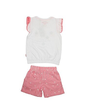 Lee cooper - set van t-shirt en bijpassende short met patronen