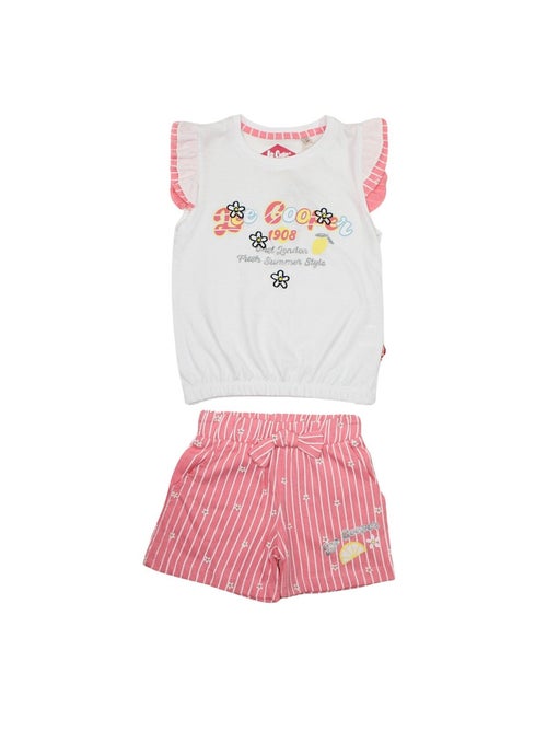 Lee cooper - set van t-shirt en bijpassende short met patronen - Kiabi