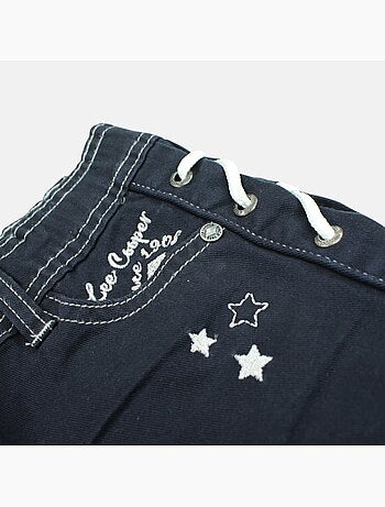 Lee Cooper - Short en jeans fille avec decor tressé