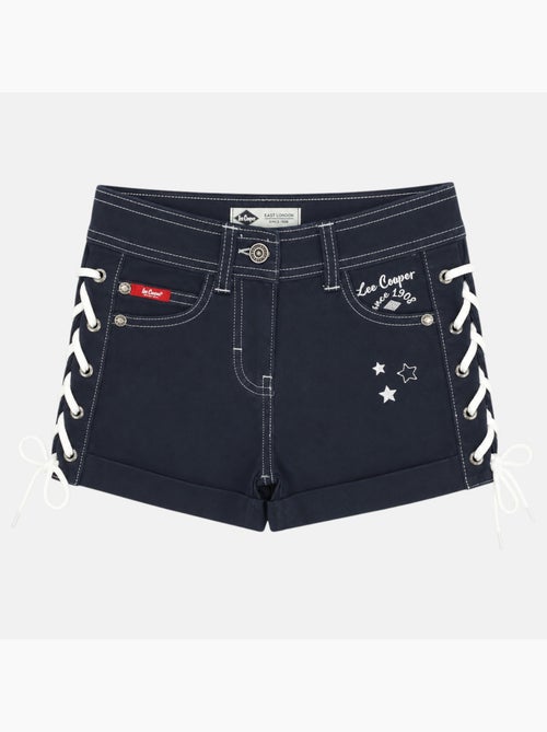 Lee Cooper - Short en jeans fille avec decor tressé - Kiabi