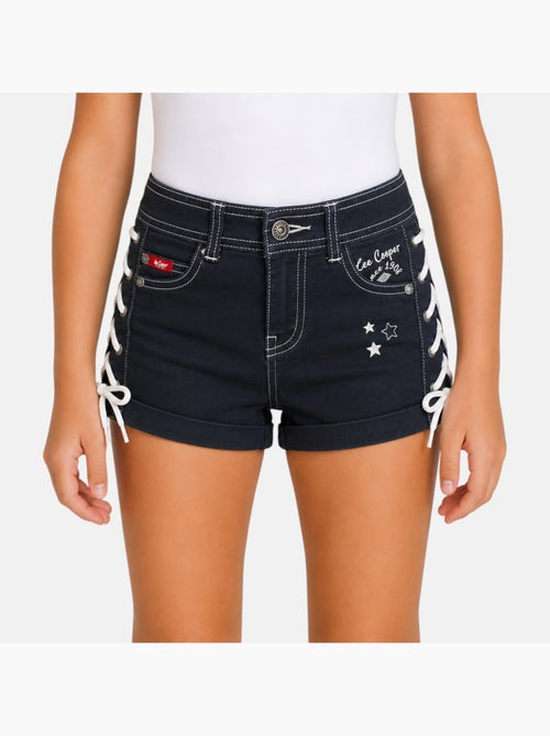 Lee Cooper - Short en jeans fille avec decor tressé - Kiabi