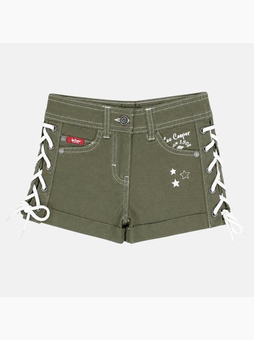 Lee Cooper - Short en jeans fille avec decor tressé - Kiabi